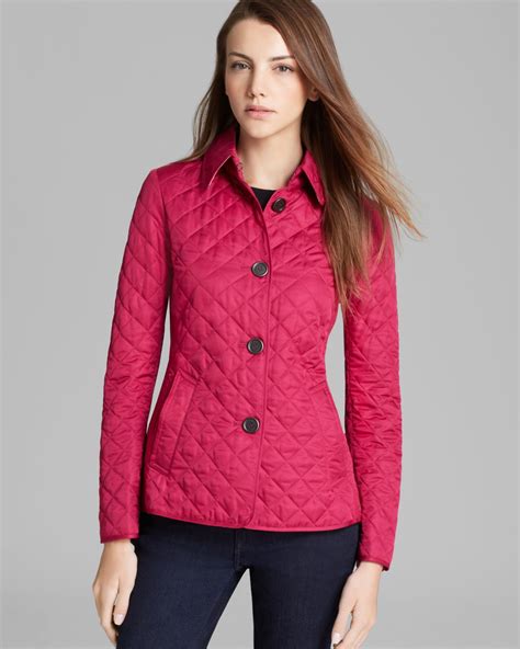 burberry purple quilted coat|burberry brit quilted lightweight coat.